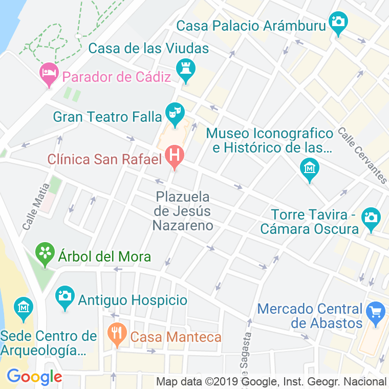 Código Postal calle Solano   (Impares Del 1 Al 9)  (Pares Del 2 Al 12) en Cádiz