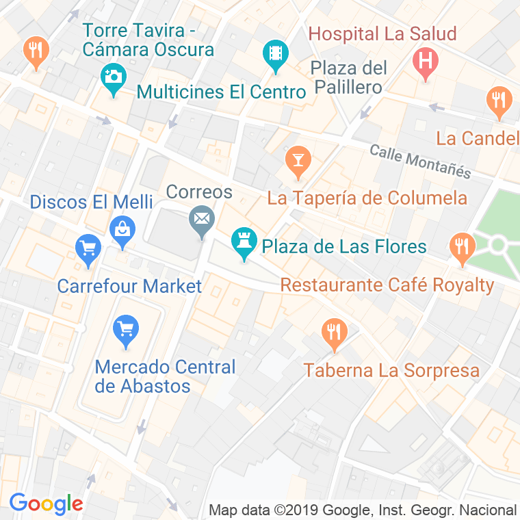 Código Postal calle Topete, plaza en Cádiz