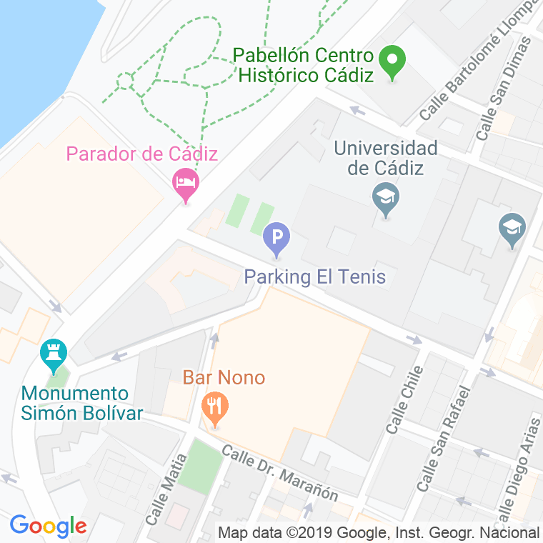 Código Postal calle Benito Perez Galdos en Cádiz