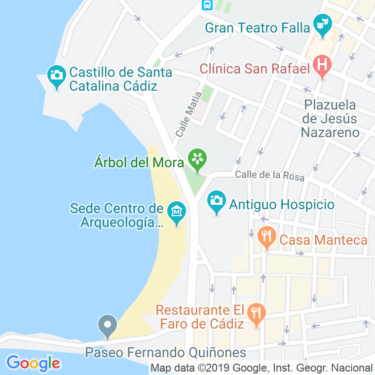 Código Postal calle Duque De Najera, avenida (Impares Del 1 Al Final)  (Pares Del 2 Al 20) en Cádiz