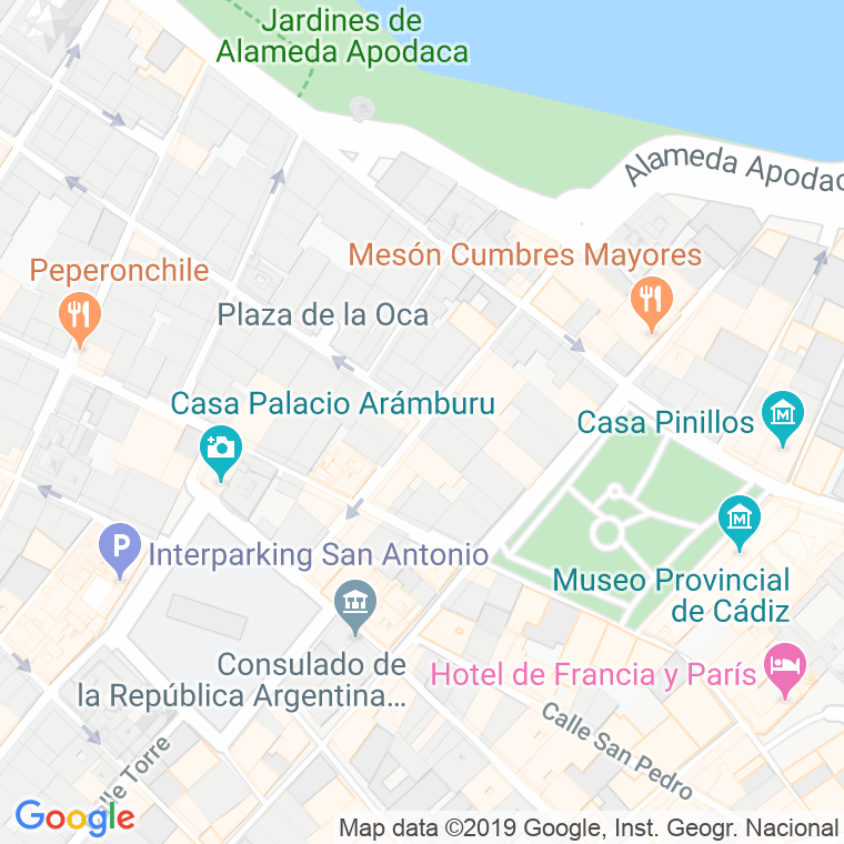 Código Postal calle Buenos Aires en Cádiz