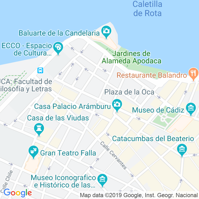 Código Postal calle Enrique De Las Marinas en Cádiz