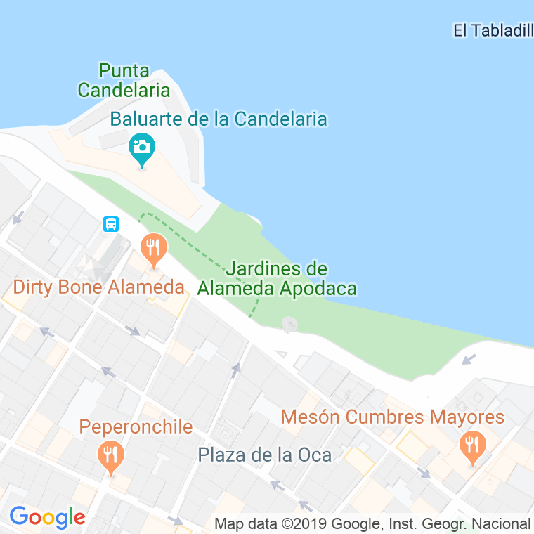 Código Postal calle Marques De Comillas, alameda (Impares Del 1 Al Final)  (Pares Del 2 Al Final) en Cádiz