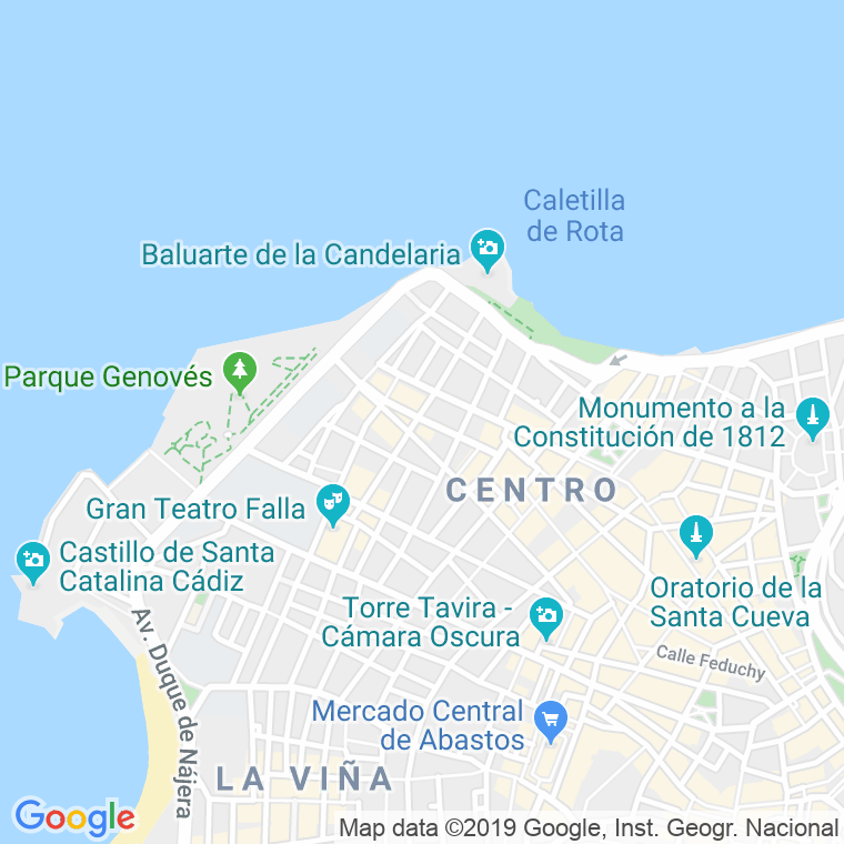 Código Postal calle Molinos en Cádiz