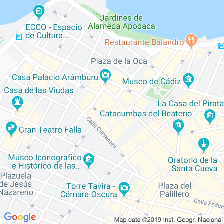 Código Postal calle San Antonio, plaza (Impares Del 13 Al Final)  (Pares Del 12 Al Final) en Cádiz