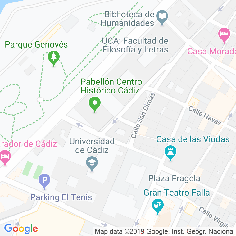Código Postal calle San Judas en Cádiz