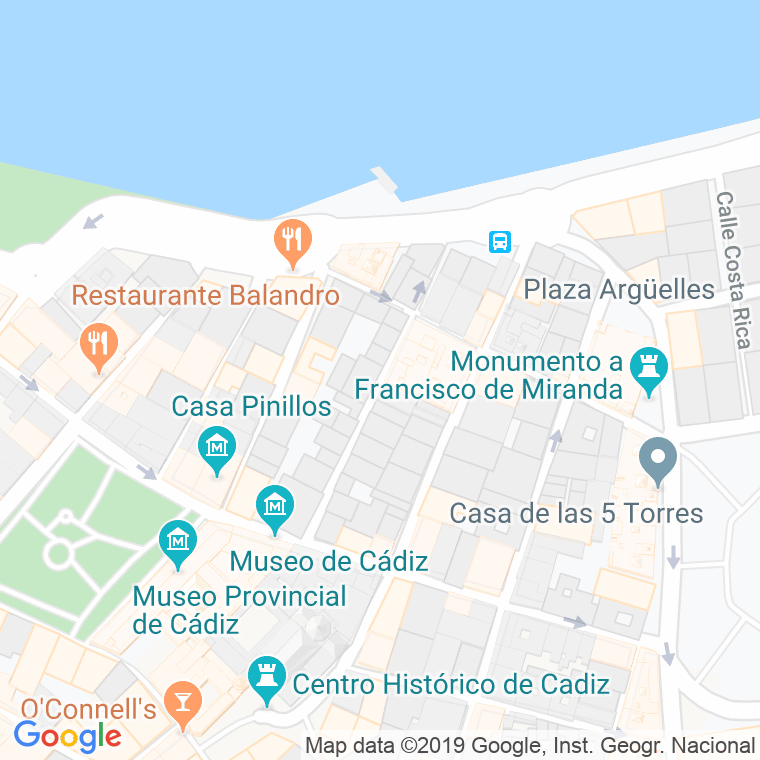 Código Postal calle Ahumada en Cádiz