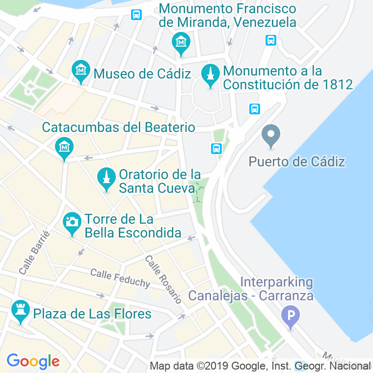 Código Postal calle Corneta Soto Guerrero en Cádiz
