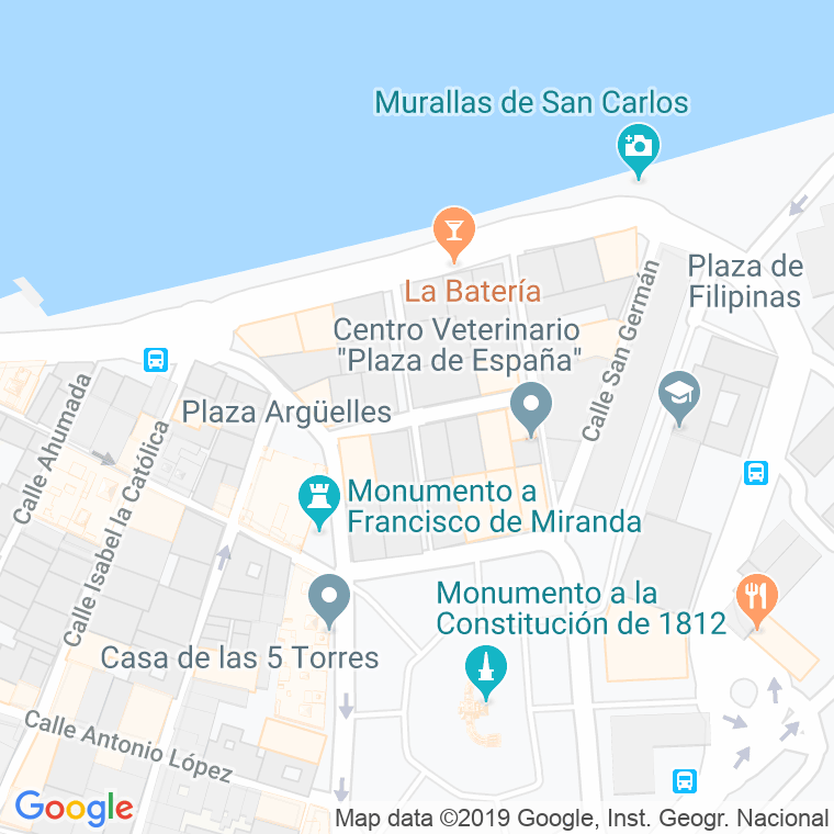 Código Postal calle Costa Rica en Cádiz