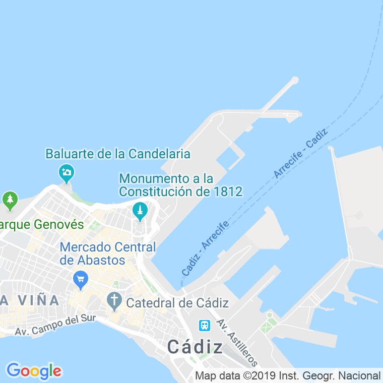 Código Postal calle Magdalena en Cádiz