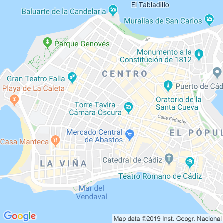 Código Postal calle Sagasta   (Impares Del 1 Al 5)  (Pares Del 2 Al 4) en Cádiz