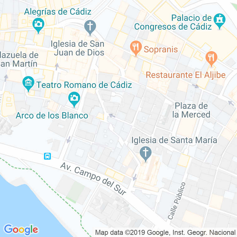 Código Postal calle Jaraquemada en Cádiz