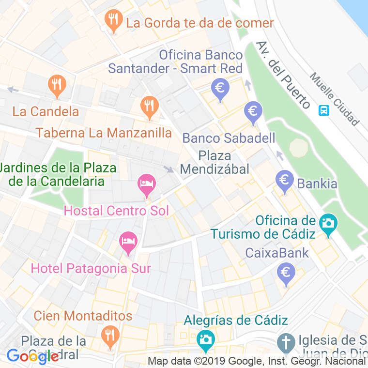 Código Postal calle Manzanares en Cádiz