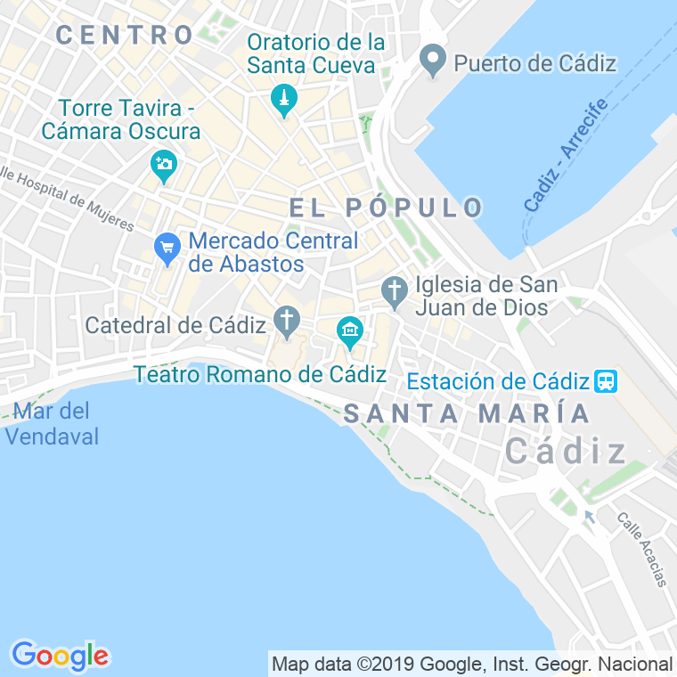 Código Postal calle Nueva en Cádiz