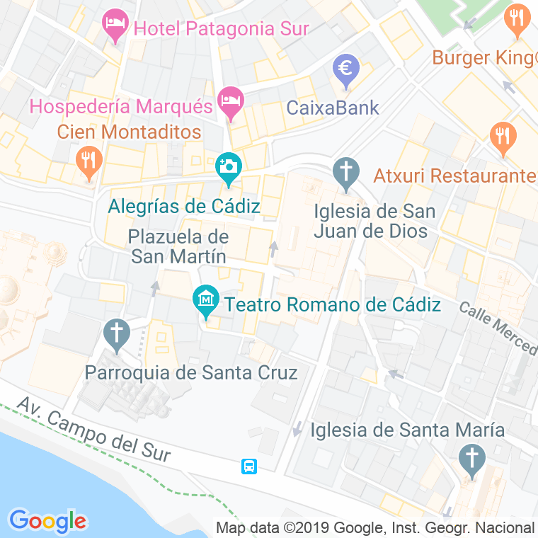 Código Postal calle Posadilla en Cádiz