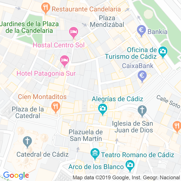Código Postal calle Ruiz De Bustamante en Cádiz