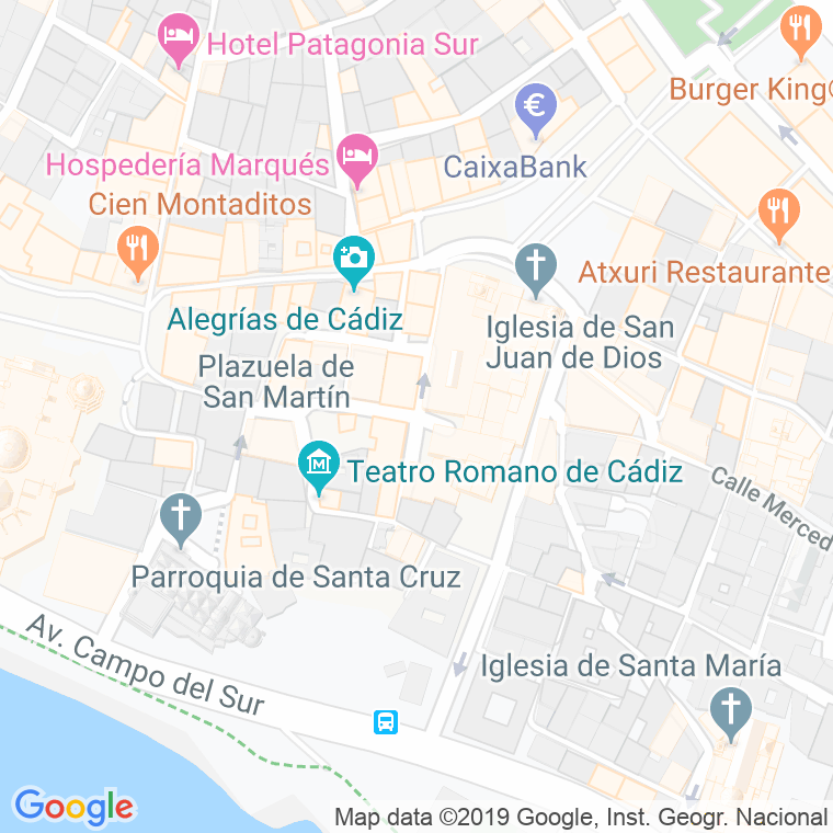 Código Postal calle San Antonio Abad en Cádiz