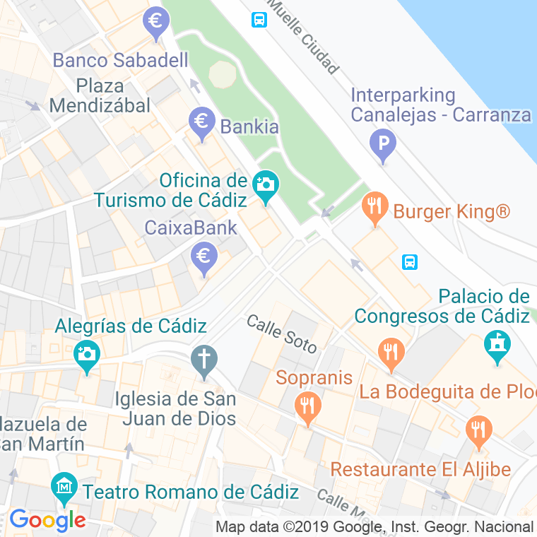 Código Postal calle San Juan en Cádiz