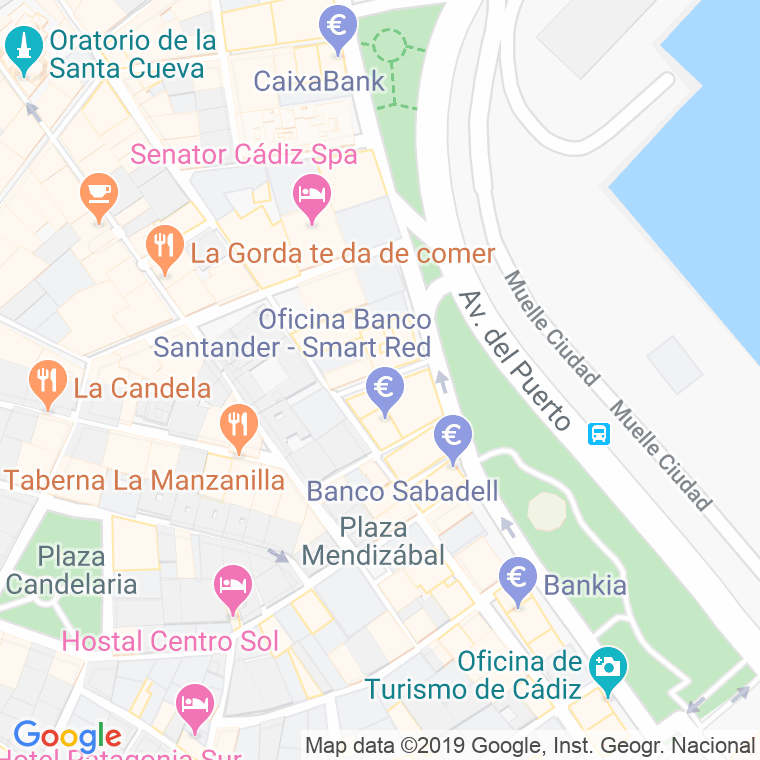 Código Postal calle Valenzuela en Cádiz