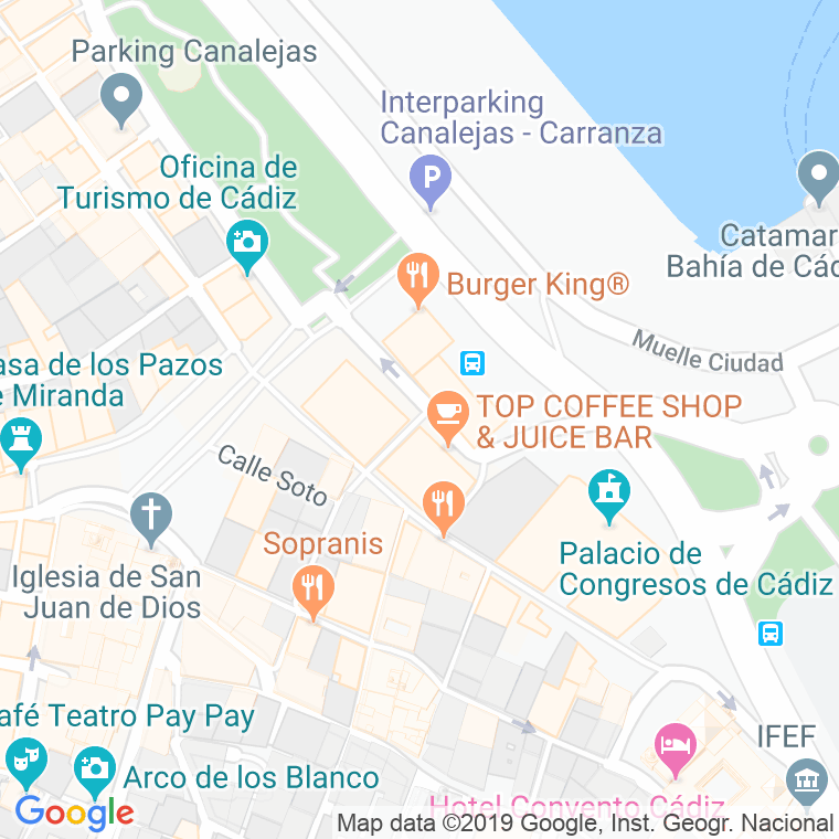 Código Postal calle Antulo en Cádiz