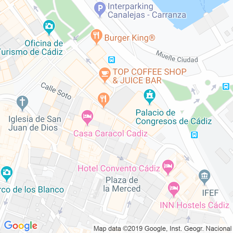 Código Postal calle Gloria en Cádiz
