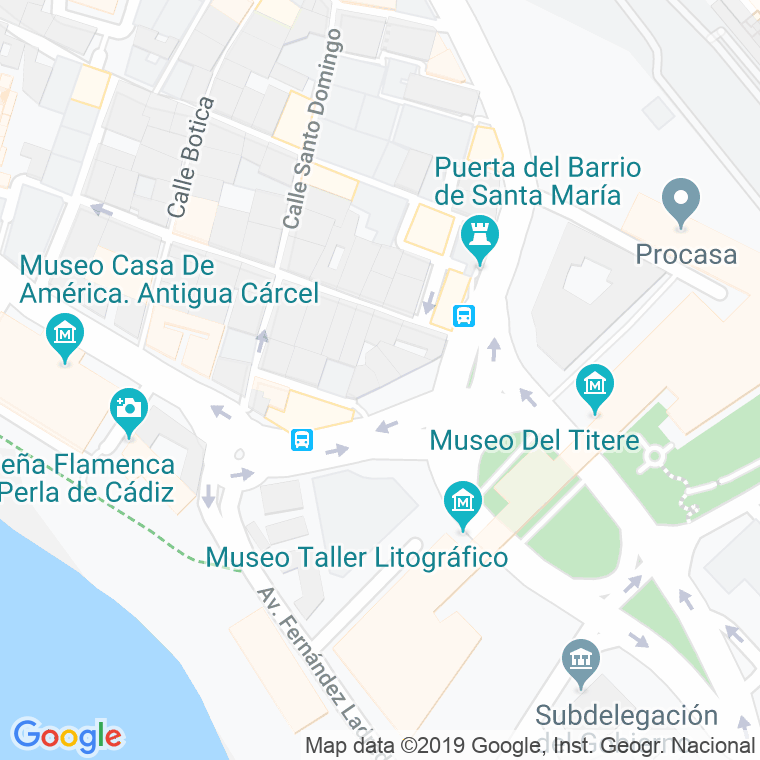 Código Postal calle Murallitas San Roque en Cádiz