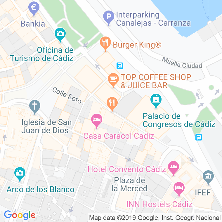 Código Postal calle Plocia   (Impares Del 9 Al Final)  (Pares Del 10 Al Final) en Cádiz
