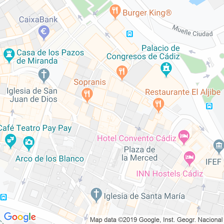 Código Postal calle Sopranis   (Impares Del 11 Al Final)  (Pares Del 12 Al Final) en Cádiz