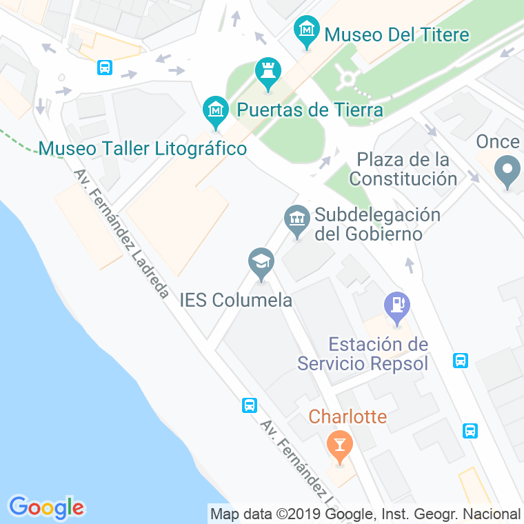 Código Postal calle Barcelona en Cádiz