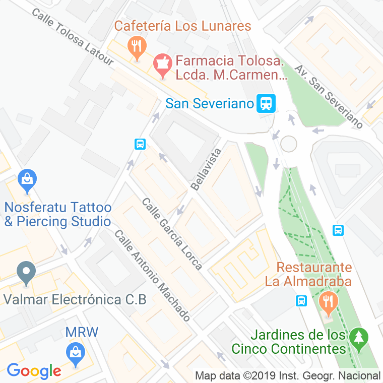 Código Postal calle Bellavista en Cádiz
