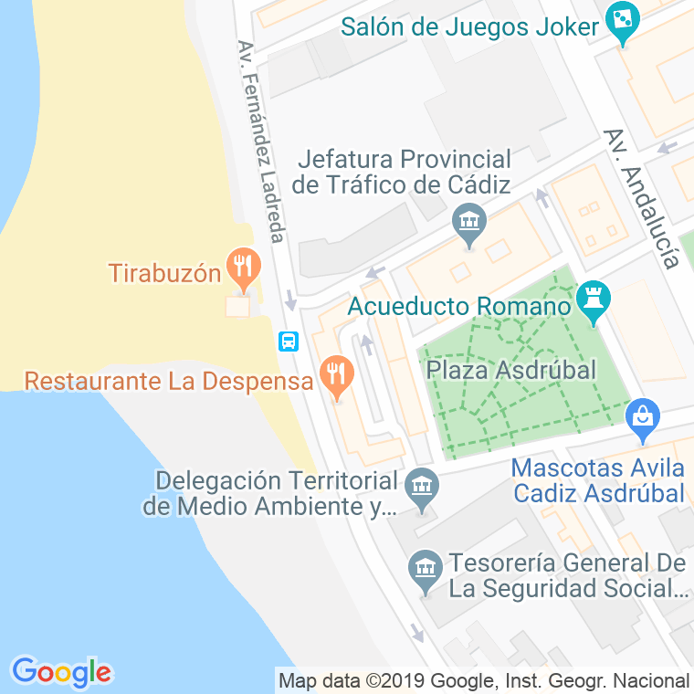 Código Postal calle Escritor Ramon Solis en Cádiz