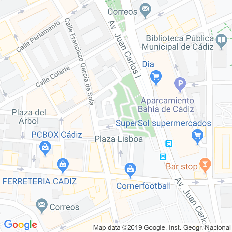 Código Postal calle Oporto en Cádiz