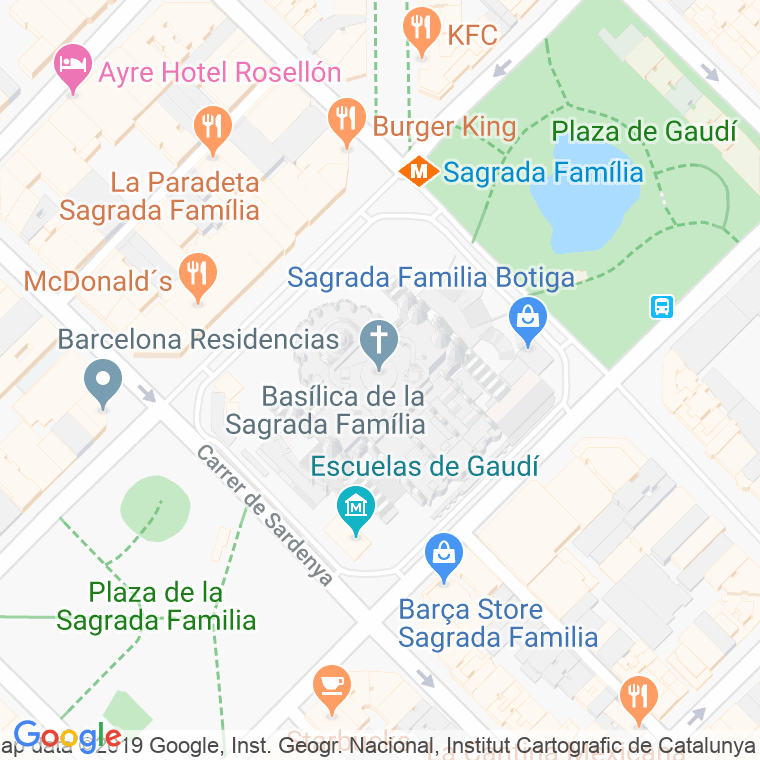 Código Postal calle Sagrada Familia, grupos en Cádiz