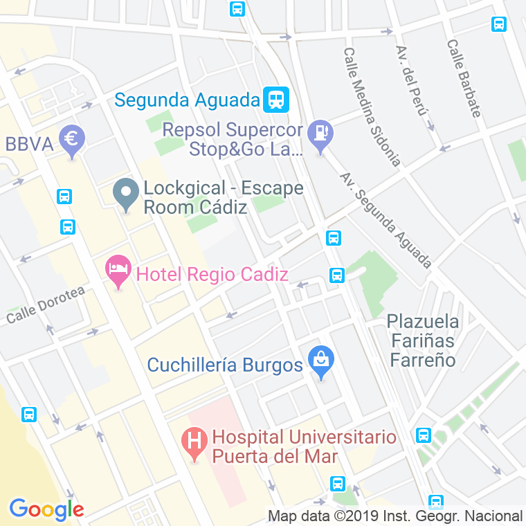 Código Postal calle Trille   (Impares Del 1 Al 21)  (Pares Del 2 Al 38) en Cádiz