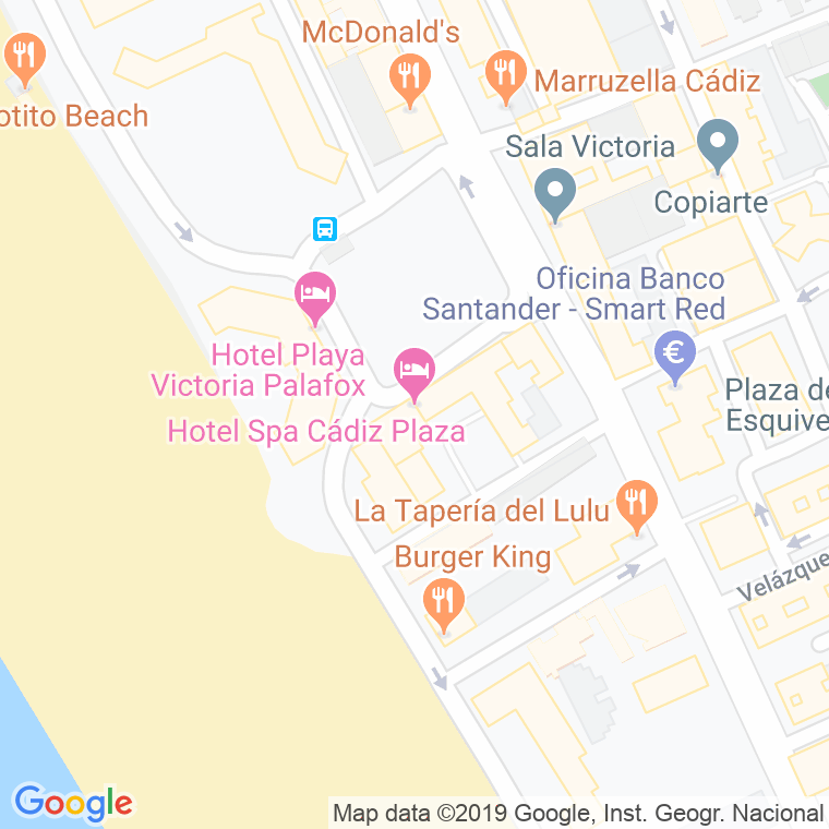 Código Postal calle San Juan Puerto Rico, glorieta en Cádiz