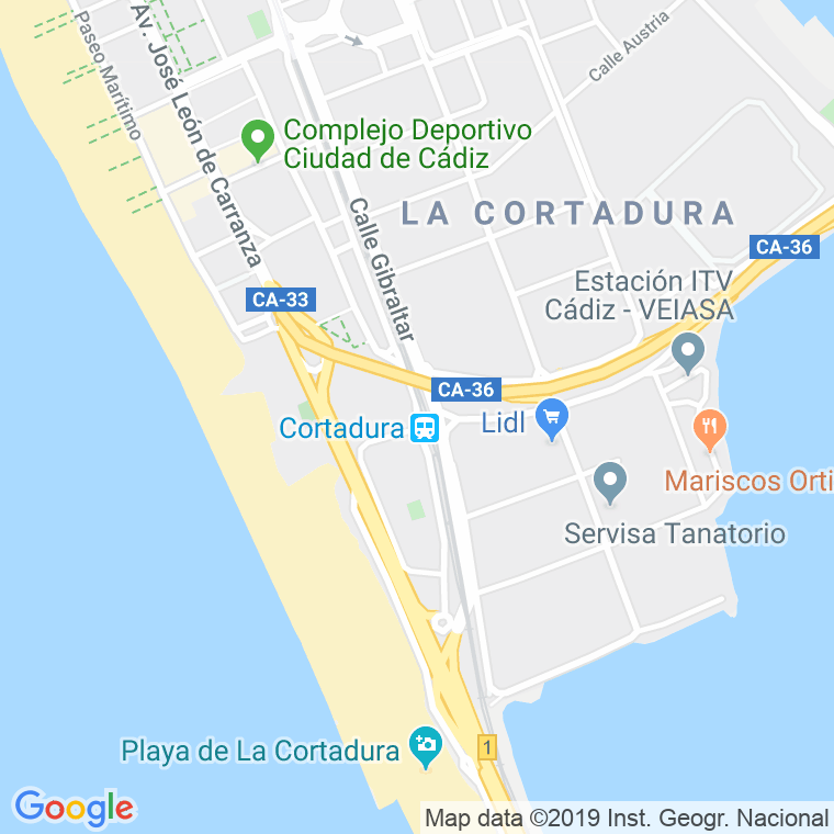 Código Postal calle Adelfa en Cádiz