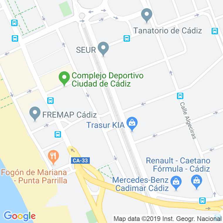 Código Postal calle Alcalde Juan De Dios Molina en Cádiz
