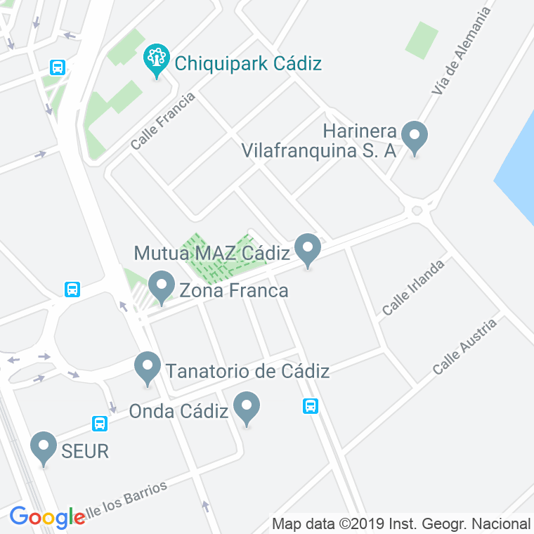 Código Postal calle Consejo De Europa, avenida en Cádiz