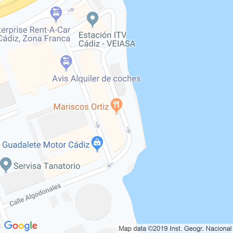 Código Postal calle Manuel Machado, paseo en Cádiz