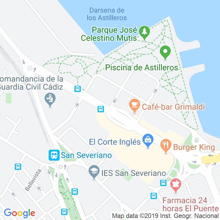 Código Postal calle Cortes, De Las, avenida en Cádiz