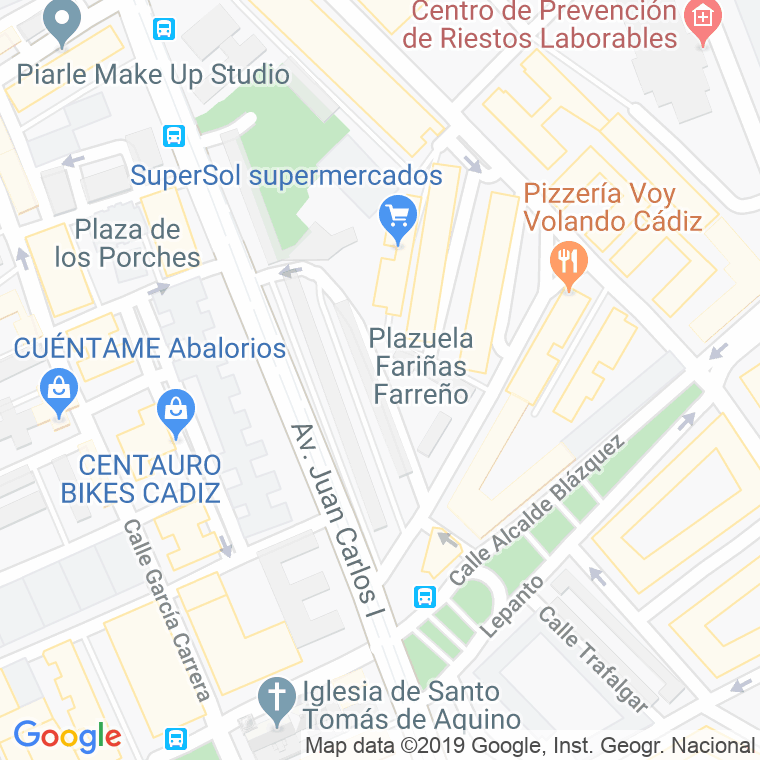 Código Postal calle Fariña Ferreño, plaza en Cádiz