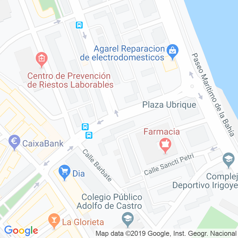 Código Postal calle Guadalete en Cádiz