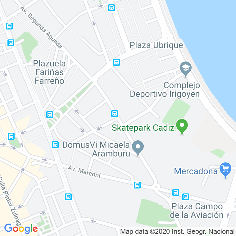 Código Postal calle Lacave, avenida en Cádiz