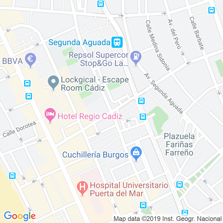 Código Postal calle Trille   (Impares Del 23 Al Final)  (Pares Del 40 Al Final) en Cádiz