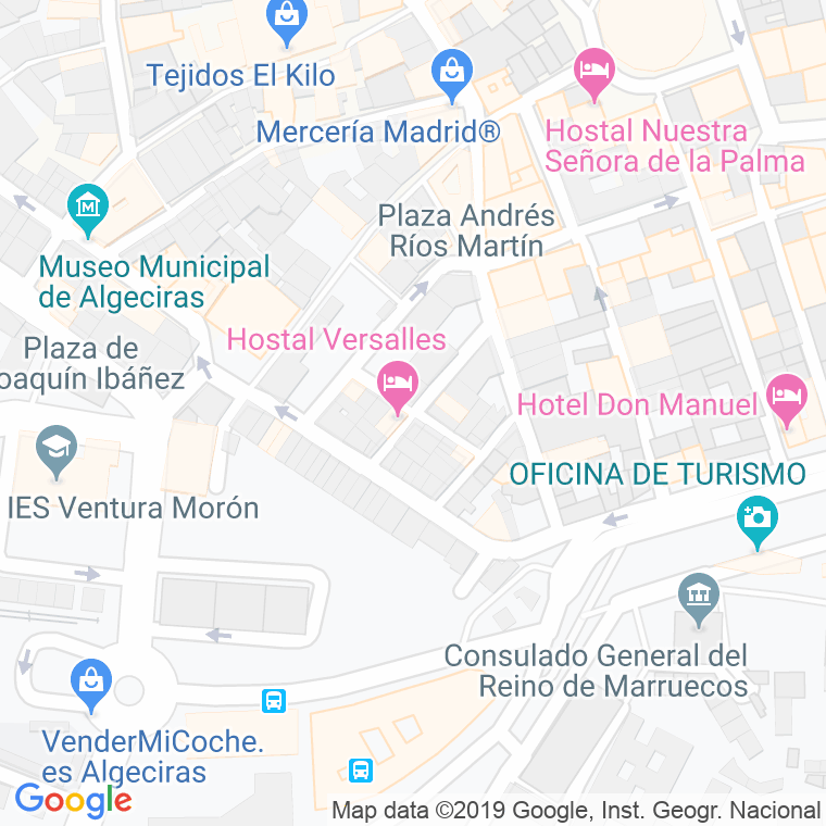 Código Postal calle Adolfo Garcia Cabezas en Algeciras