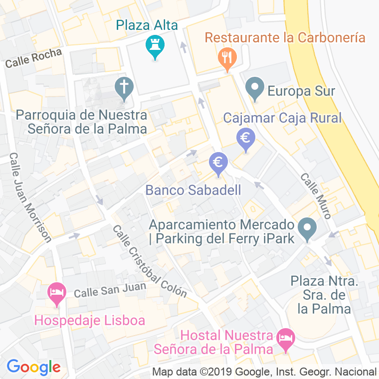 Código Postal calle Bailen en Algeciras
