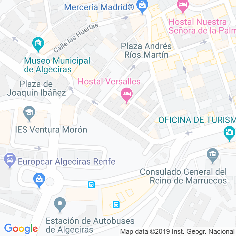 Código Postal calle Cayetano Del Toro en Algeciras