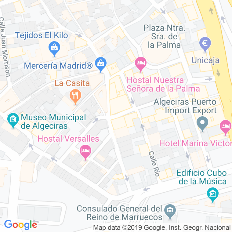 Código Postal calle Isaac Peral en Algeciras