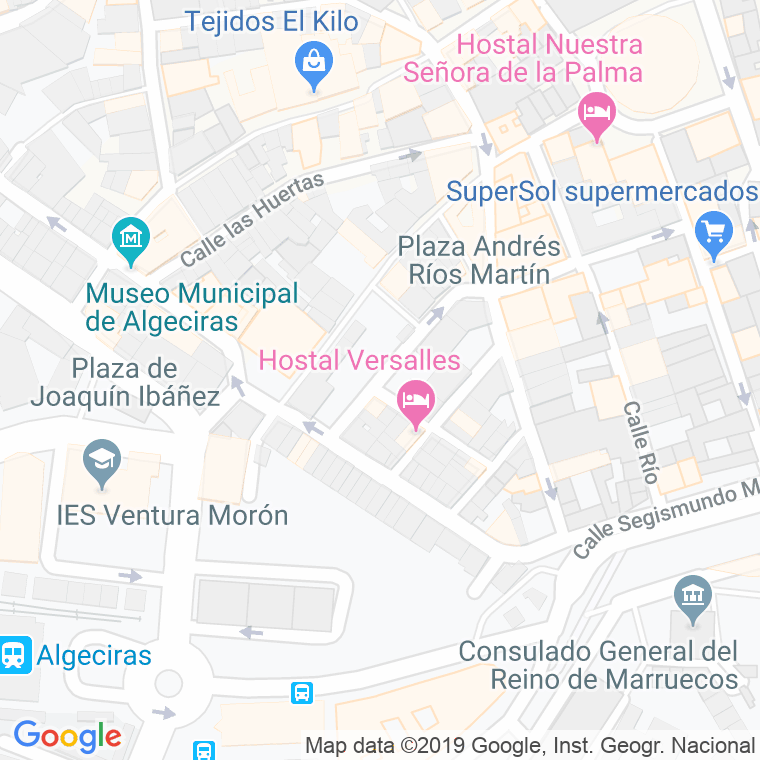 Código Postal calle Miguel Martin en Algeciras