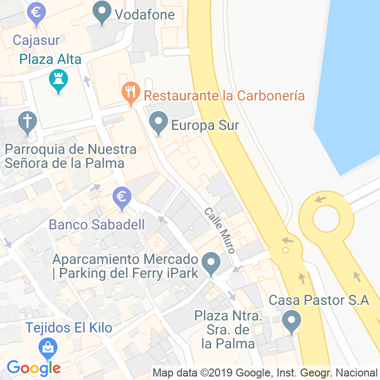Código Postal calle Muro en Algeciras